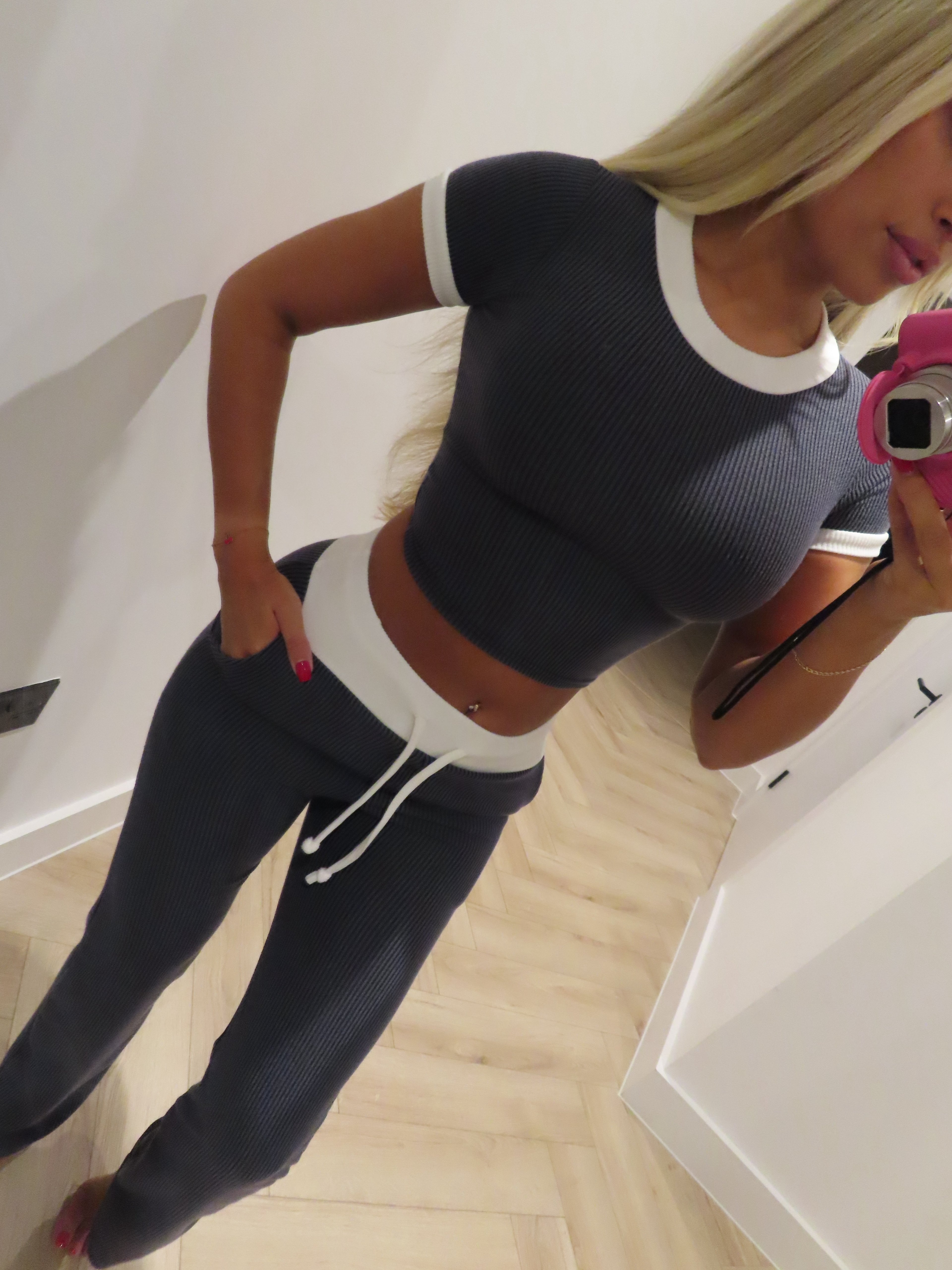 Nardò Co Ord Set Navy Blue